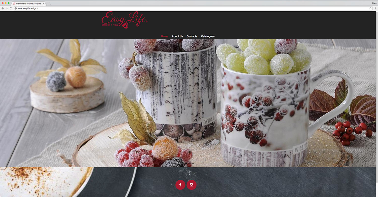 Home page del sito web Easy Life Design