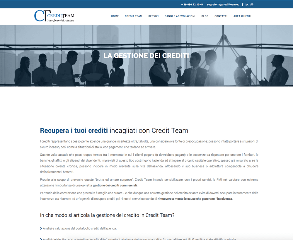 Pagine servizi